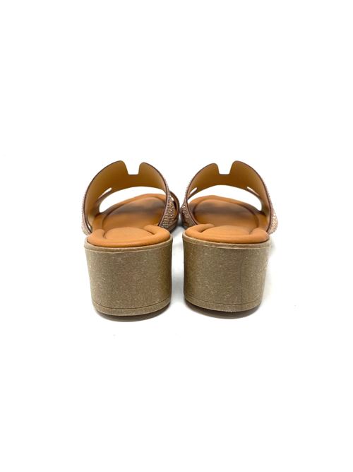 Ciabatta donna con strass IL LACCIO | LUCCA700PELLEROSE GOLD